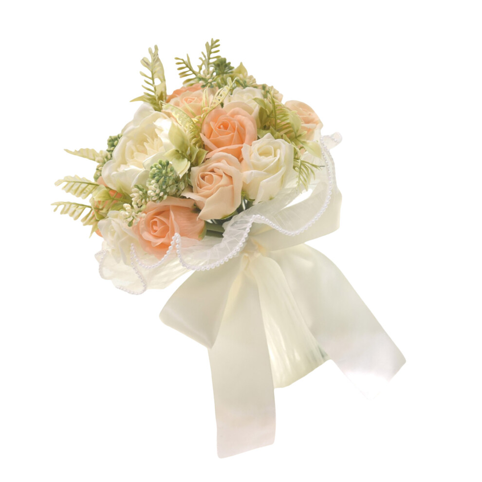 Artificial Silk Cloth Rose Peony Flower Bouquet for-Korean fans-image-OPC-PMY8CTS-NEW