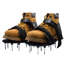 Long Lasting PU Leather Garden Aeration Footwear With Spiked