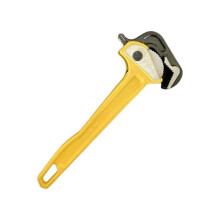 Ergonomic Aluminum Handle Pipe Wrench Three-10 inches yellow