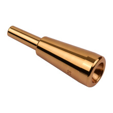 Thickened Brass Trumpet Mouthpiece, Silver Plated, Gold, 8.7cm