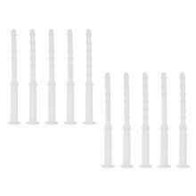 10Pcs 25mm Silicone Computer Case Fan Anti Vibration-White C