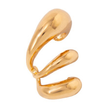 Lightweight Multilayer Hollow Ear Clips No-Gold-color 3697