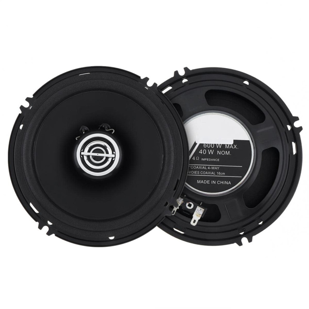 2Pcs 600W 6 Inch Universal Car Coaxial Speakers Audio Stereo Full Range Frequency Hifi For Car Auto Loudspeakers 9339159207338
