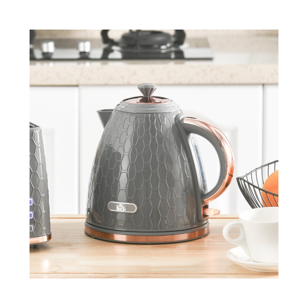 Grey Honeycomb Kettle 3kW Rapid Boil â Fast Heating Sturdy Build Ideal for Modern Kitchens-image-OPC-PMY8XKG-NEW