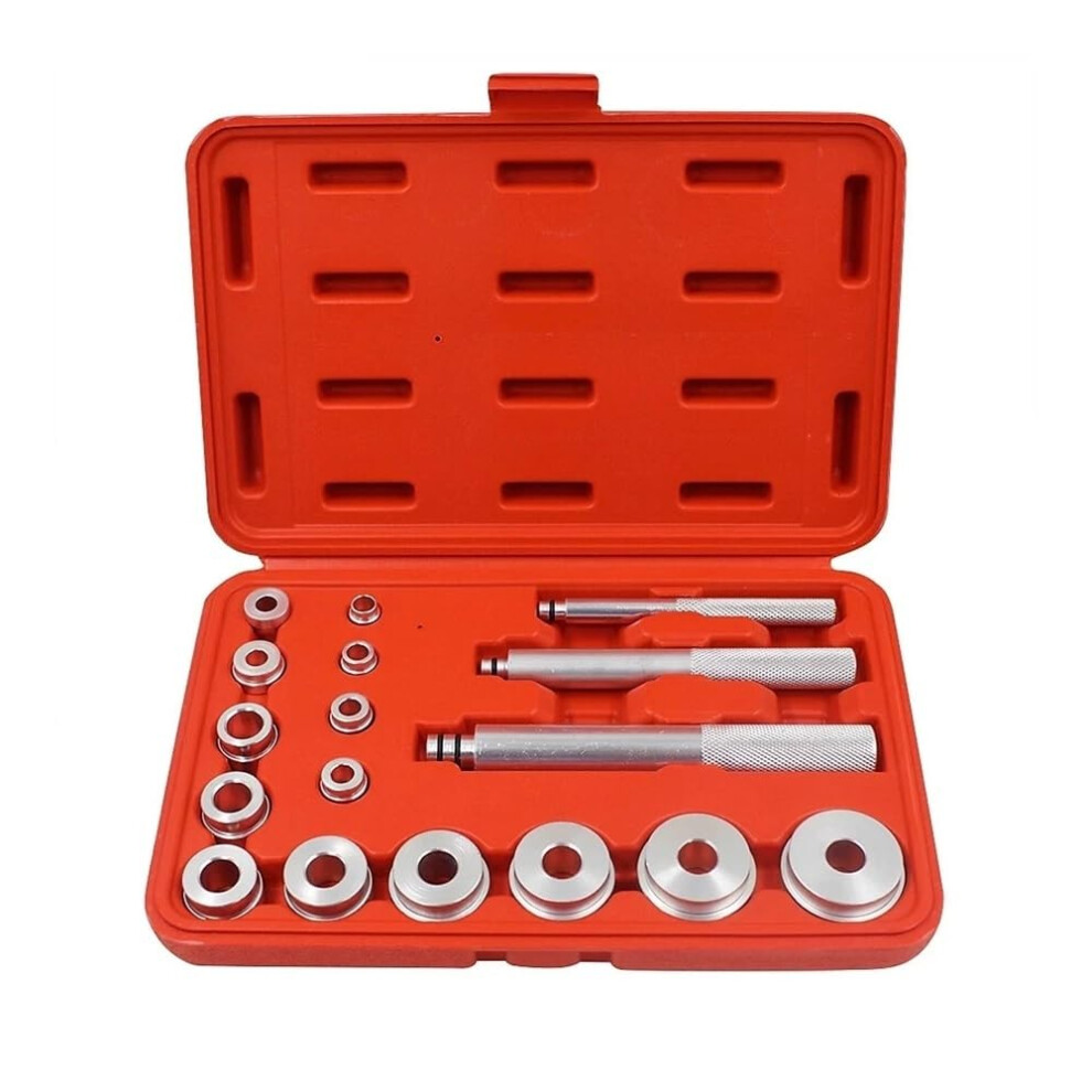 17Pcs Wheel Bearing Race Seal Bush Driver Master Tool Kit Compatible With Aluminum Axle Black 9339159207406