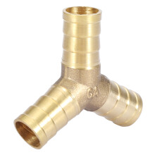 Messing 12mm 3-Wege Schlauchverbinder für Wasser, Luft & Gas, Packung mit 2