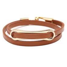 (brown) Premium Women Leather Bracelet Beautifully Worn And Stylish Unique And