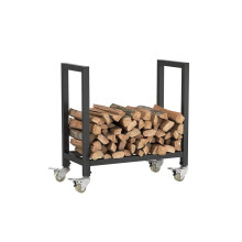 Outdoor Firewood Rack - Heavy Duty Iron Firewood Storage Decorative Stacking Rack for Efficient Firewood nization Removable and Design