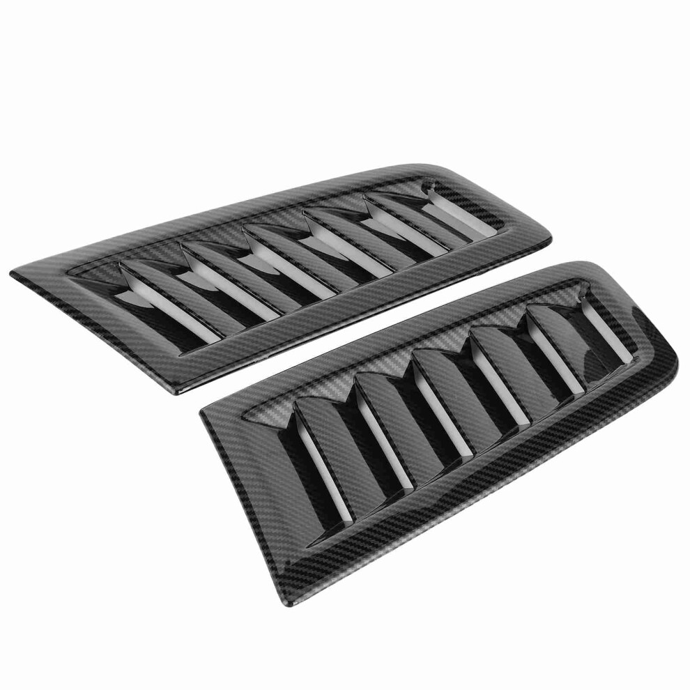 2 Pieces Car Bonnet Vents For Focus Rs Mk2 Style Engine Cover Carbon Fiber Look 4231360689413