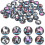 100 12-piece pattern cabochons with zodiac signs 1