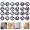 100 12-piece pattern cabochons with zodiac signs 2