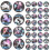 100 12-piece pattern cabochons with zodiac signs 3