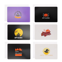12 sets Halloweenkaarten met pompoenmotief en enveloppen