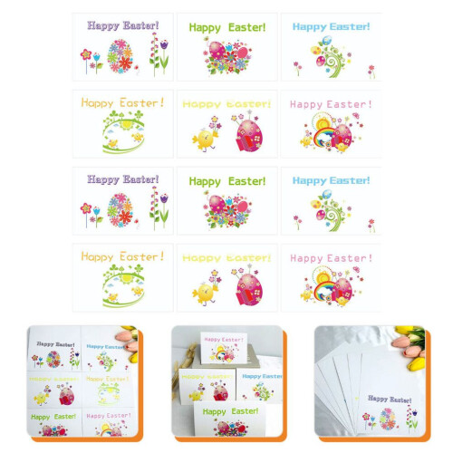12 Easter Greeting Cards with Envelopes for Adults - Blessings 1