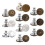 1 set van 20 denim knopen, afneembare accessoires, legering 5
