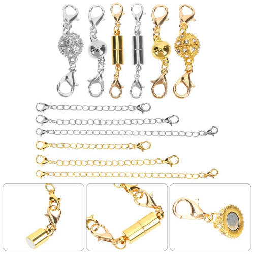 1 set smyckesmagnetspänne i legering 2
