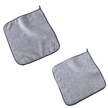 2 bamboo charcoal coral fleece square cloths, absorbent
