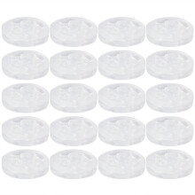 1000 transparante plastic knopen van 13 mm voor knutsel- en doe-het-zelfprojecten