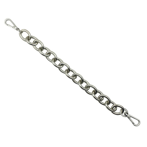 2 x 30 cm antika järnkedjor för väskhandtag, silver
