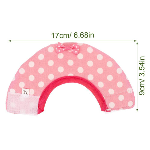 Collier anti-morsure pour perroquet rose 1