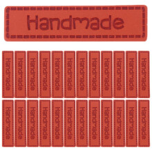 100 leren labels voor brei- en haakwerk