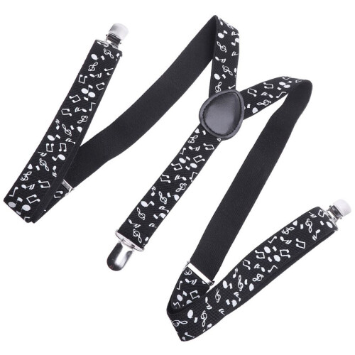 Musical notes for men, elastic with clip-on for women 2