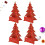 Set mit 4 3D-Weihnachtskarten mit Segensgruß und Umschlag 2