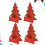 Set mit 4 3D-Weihnachtskarten mit Segensgruß und Umschlag 5