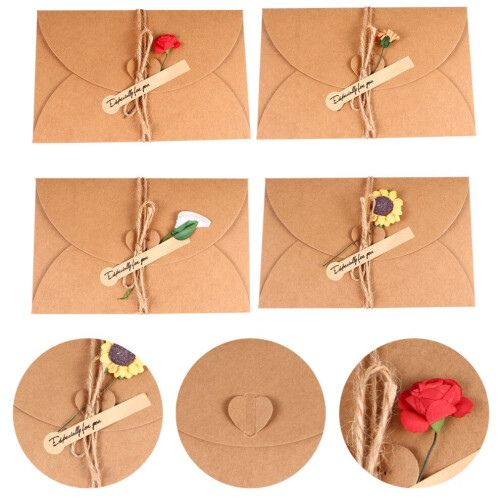 8 Weihnachtskarten mit Trockenblumen, Segenskarten 2