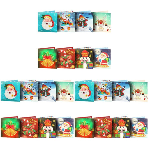 3 zelfgemaakte kerstkaarten met kerstwensen 2