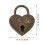 2 heart-shaped padlocks, pair and luggage lock 2