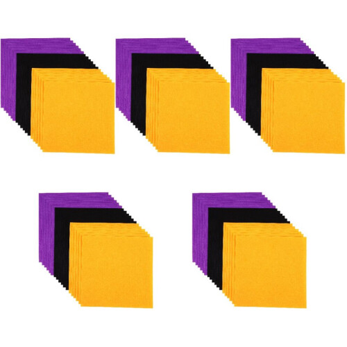 90 Halloween felt square craft sheets 2