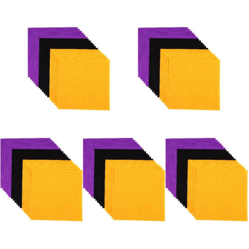 90 Halloween felt square craft sheets 1