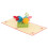 Paper Art Eggs Rabbit Greeting Card Spring 3D 4