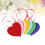 50 tarjetas de deseos en forma de corazón con cordón, color aleatorio 4