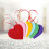 50 tarjetas de deseos en forma de corazón con cordón, color aleatorio 3