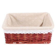 Rieten mand, keukensorteermand, wasmand, madeliefjesmand - 35*25*14 cm