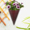 Ensemble de 4 paniers à fleurs muraux tressés pour usage extérieur 4