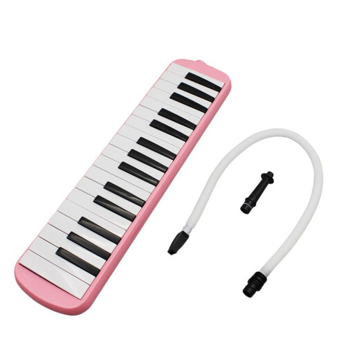 Mélodica à 32 touches de piano, pour débutants, rose