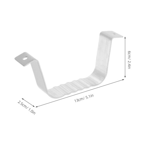 Set of aluminum downpipe brackets for high-performance gutters 1