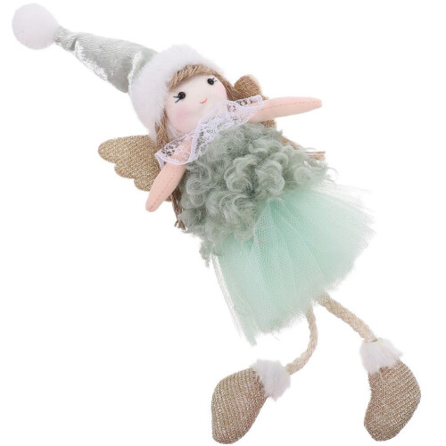 5 stuks pluche poppen als kerstboomversiering