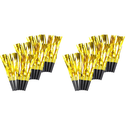 Set van 2 feestknalletjes met fluitgeluid, verjaardagsfluitjesmakers 1