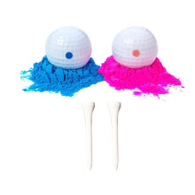 2 Stück Puderkugeln für Geburtstagsfeiern und Gender-Reveal-Partys