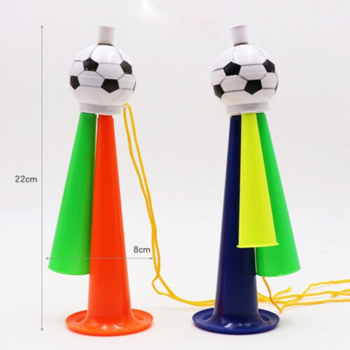 5 stuks luidsprekertrompet voetbalspel feest plastic L 2