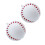 2 Partybälle in Baseball-Geburtstagsfarben 1