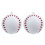 2 Partybälle in Baseball-Geburtstagsfarben 2