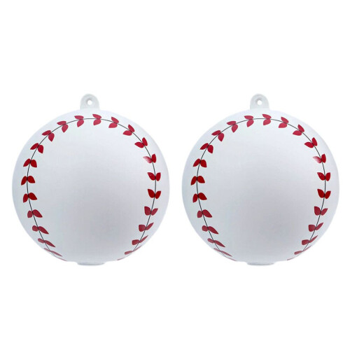 2 Partybälle in Baseball-Geburtstagsfarben 1