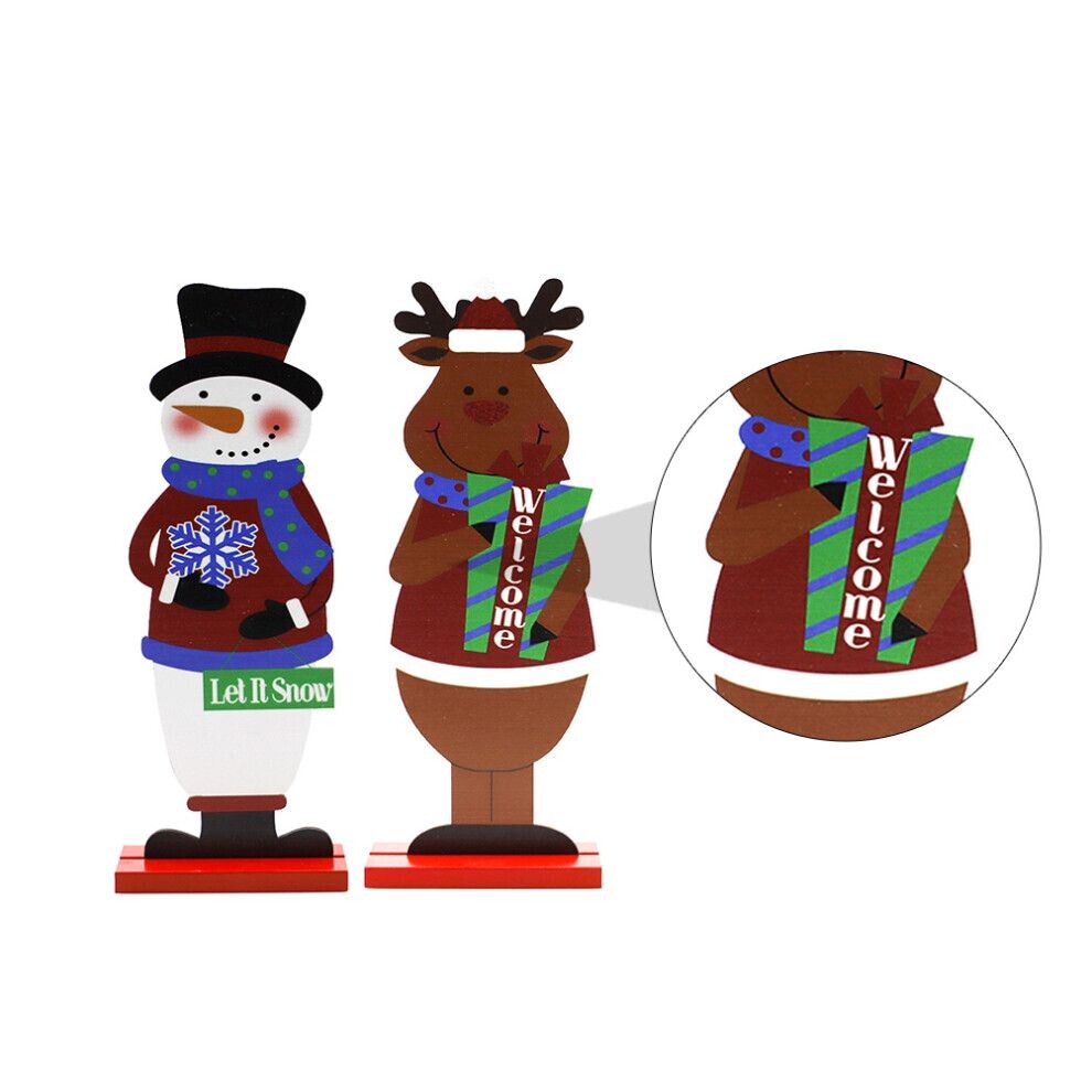 Peluche Télescopique Bonhomme De Neige De Noël - Décor à Jambes Extensibles, Fait Main