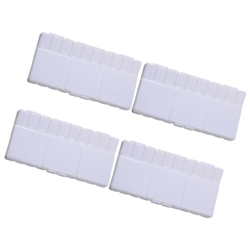 4 stuks ronde paletverfbakjes