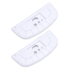 2 stuks ovale verfbakjes, schilderplanken, wit PP